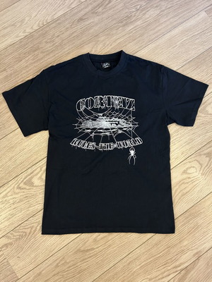 Corteiz Spiderweb Tee black, size Medium, new