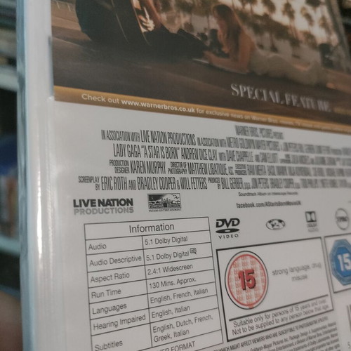 A Star Is Born DVD new, Greek subtitles