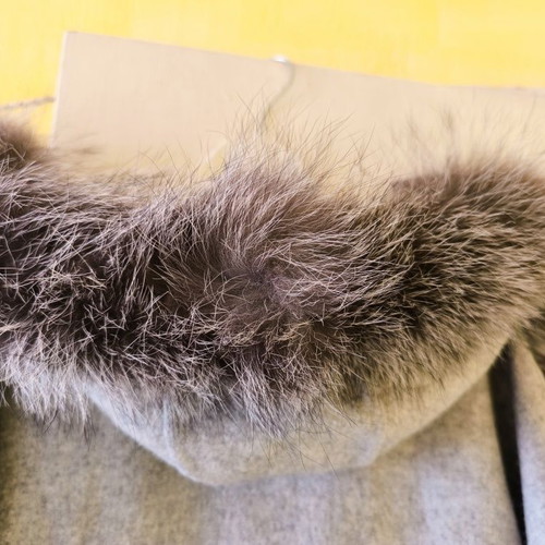 Massimo Zardi coat used with real fur and gift bag