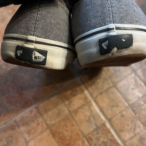 Vans men's shoes used, gray, size 44.5