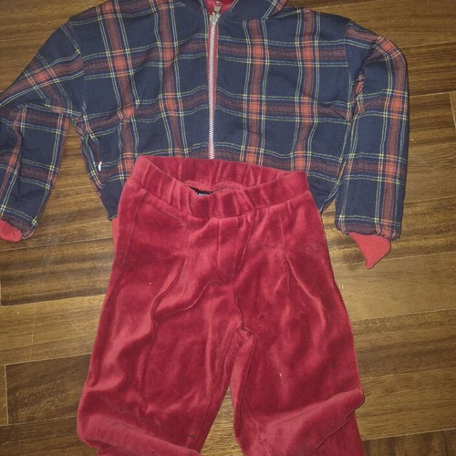 Lapin House velvet tracksuit double face, like new, size 4 years