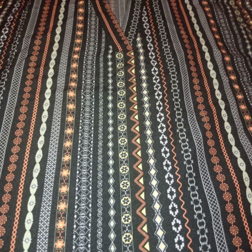 Boho top new, size S, geometric batwing style
