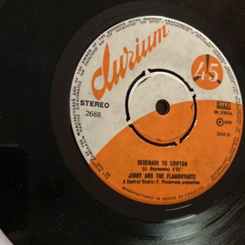 Set of 4 used 45 rpm vinyl records, pop genre