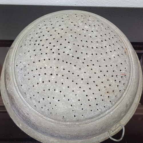 Copper colander used, diameter 27cm
