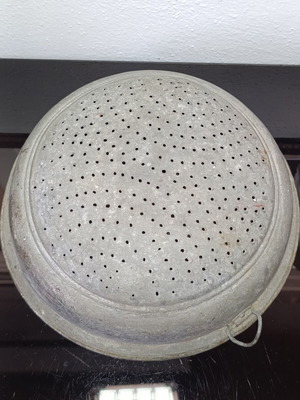 Copper colander used, diameter 27cm