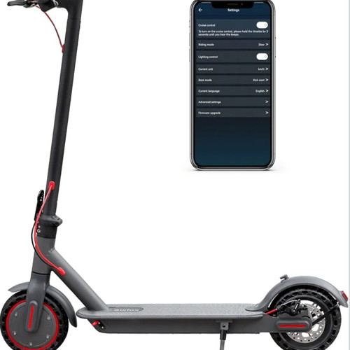 Sixfox TX01 electric scooter used with 8.5" solid tyres and 350W motor