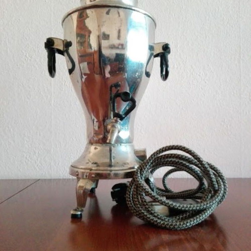 Vintage Electric Samovar USSR 80s metal 45 cm like new