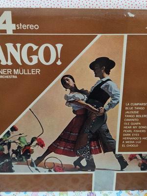 Werner Müller And His Orchestra Tango винилов запис употребяван, латино
