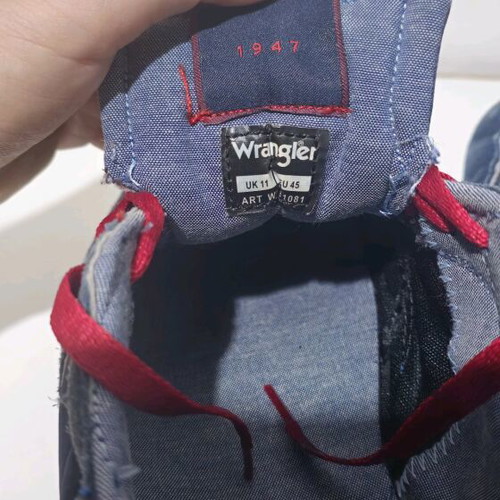 Wrangler men's sneakers used, navy blue, size 45