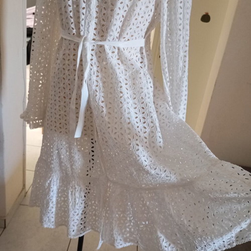 Anna Sui cotton dress size S new, white