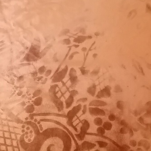 Velvet round tablecloth with fringes, 170 cm diameter