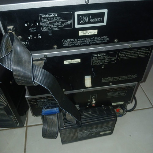 Technics SO EY 590 sound system, set of 4 units without speakers and remote