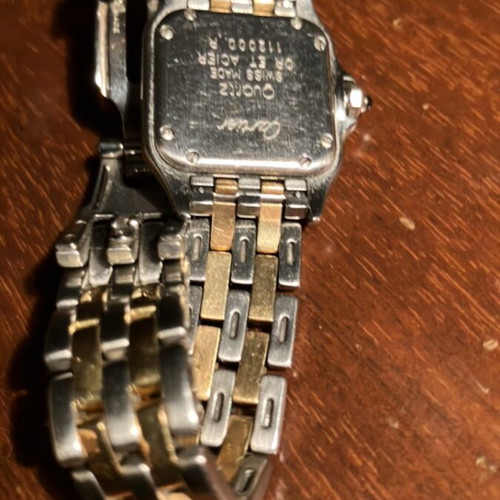 Ρολόι Cartier Panthere Small μεταχειρισμένο, γυναικείο με μπρασελέ χρυσό και ατσάλι