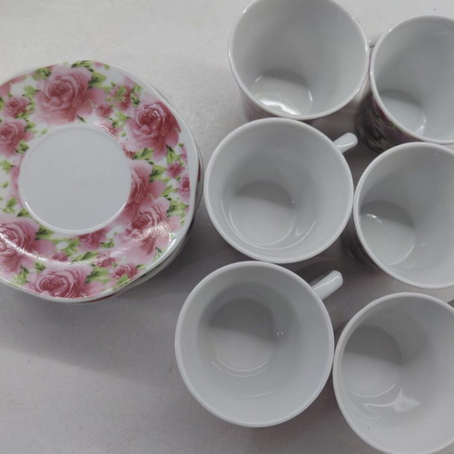 Vicko vintage floral coffee cups porcelain collection, like new