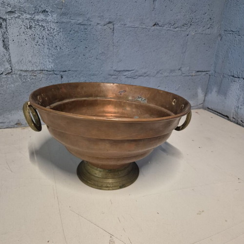 Copper Mangali large, like new, 45 cm diameter, 25 cm height