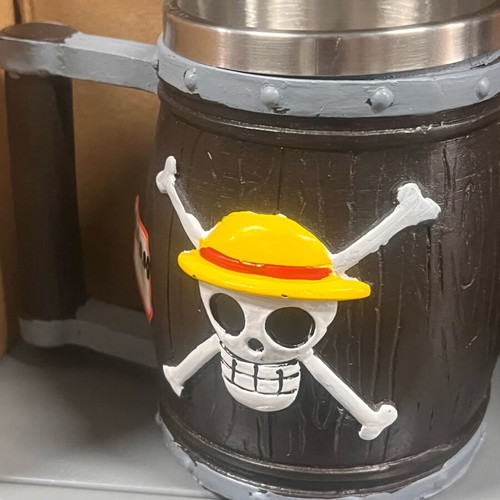 Ceramic Mug Barrel Shape One Piece Straw Hat Pirates