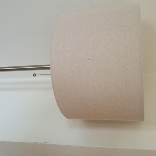 Floor lamp with fabric shade