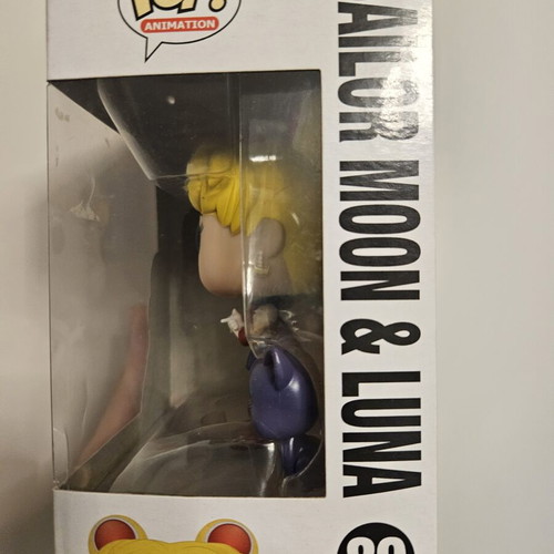 Sailor Moon & Luna Funko Pop #89 used with box and minor damage