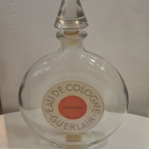 Guerlain Shalimar Eau De Cologne Bottle extra large used vintage