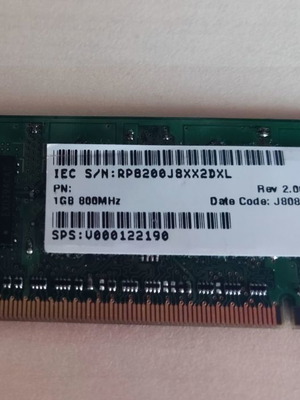Μνημη Оперативна памет για лаптоп, Samsung 1GB DDR2 2Rx16 PC2-6400S-666-12-A3