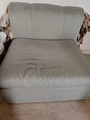 Fabric sofa set used, 4 pieces 83x78x70 cm