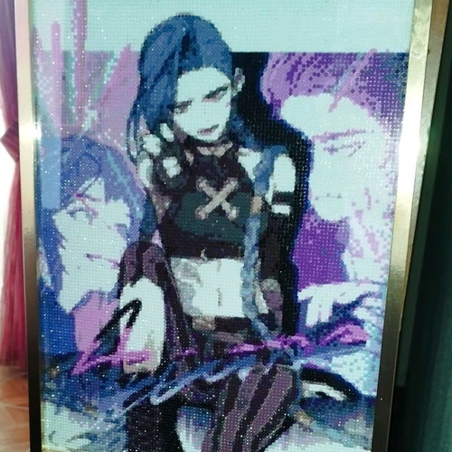 Handmade diamond painting board Jinx from League of Legends new