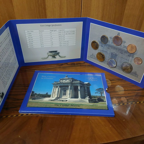 Ireland euro coin set 2003 new, uncirculated
