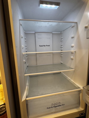 Hisense large silver refrigerator, like new