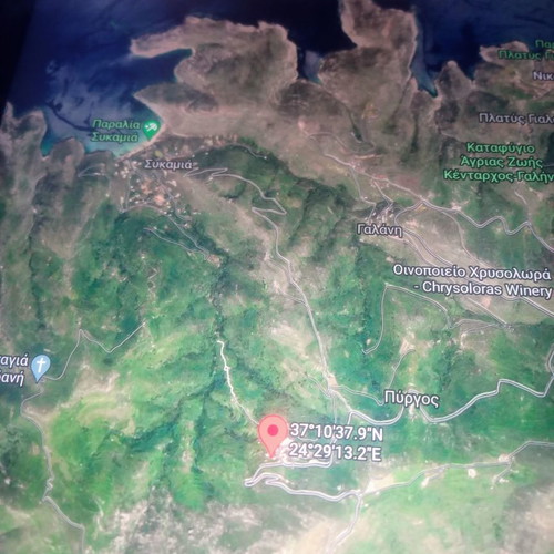 Land 60 m² buildable within settlement in Panagia Serifos with sea view