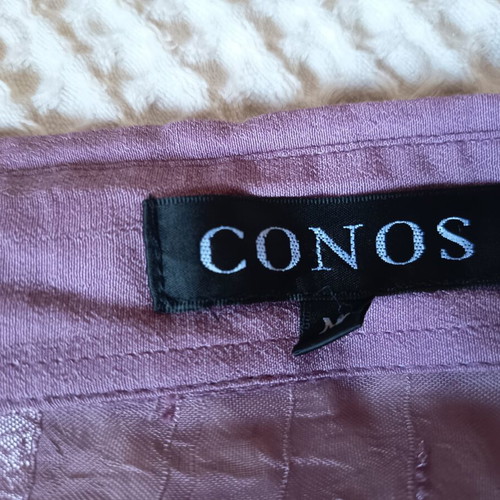 Conos women's purple shirt with pleats, size medium