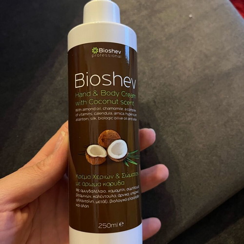 Bioshev hand and body cream new with coconut scent