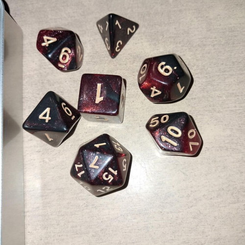 The Alchemist's Fire D&D dice set