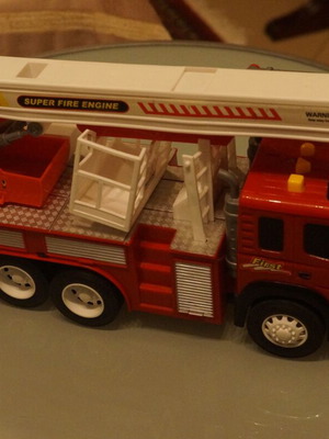 Fire truck with sounds and lights used, large size