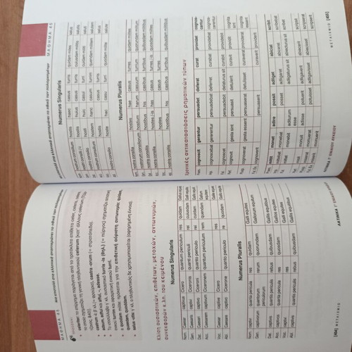Latin study guides used, volumes A and B for high school