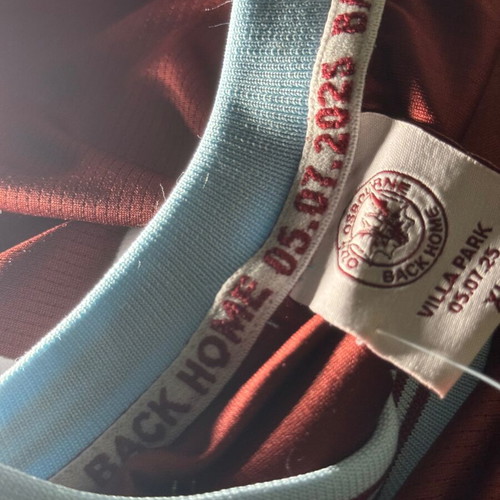 Authentic Ozzy Osbourne x Aston Villa Jersey collectible back home 2025 XL