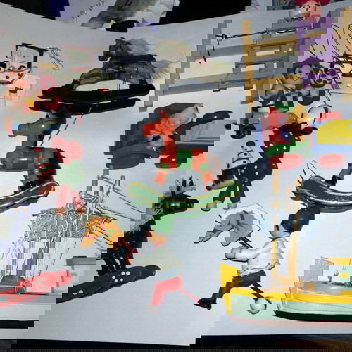 Ξύλινες μινιατούρες στολίδια Χριστουγέννων δεκαετίας 80 μεταχειρισμένες, 30+ τεμάχια