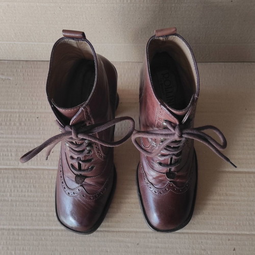 Rollini leather brown ankle boots used, size 37