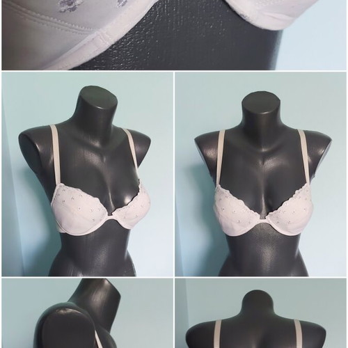 H&M Vintage Wonder Bra Set used, pushup, lace and embroidery