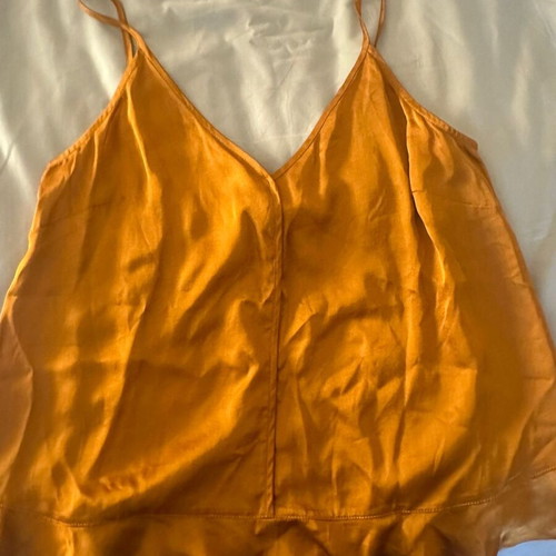 Nenette blouse orange like new, size S