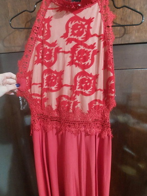 Long red dress used, size S and M