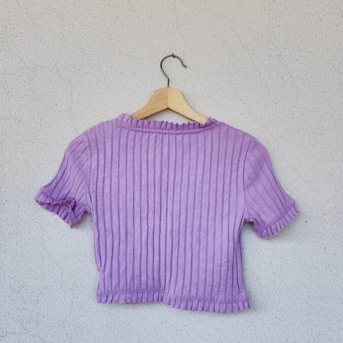 Zara cropped blouse new with buttons and soft fabric