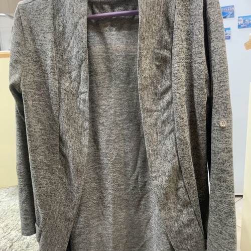 Italian women's cardigan, size S, grey