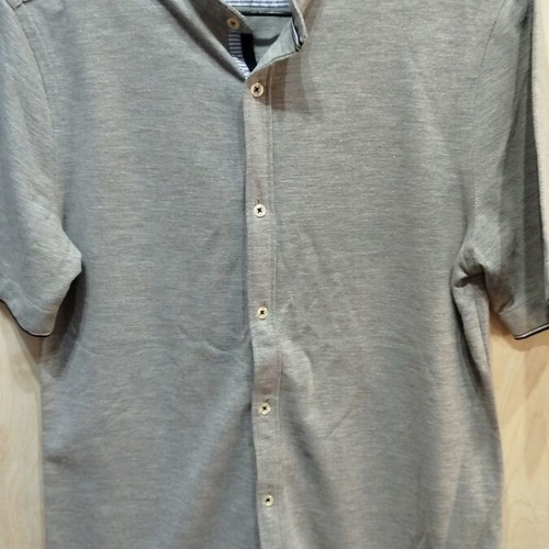 ZARA slim fit grey shirt S like new, stretch fabric