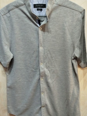 ZARA slim fit grey shirt S like new, stretch fabric