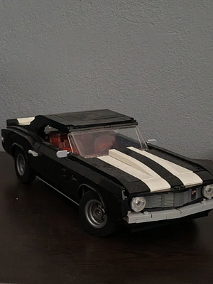 Camaro brick built model, unofficial, with instructions, incomplete