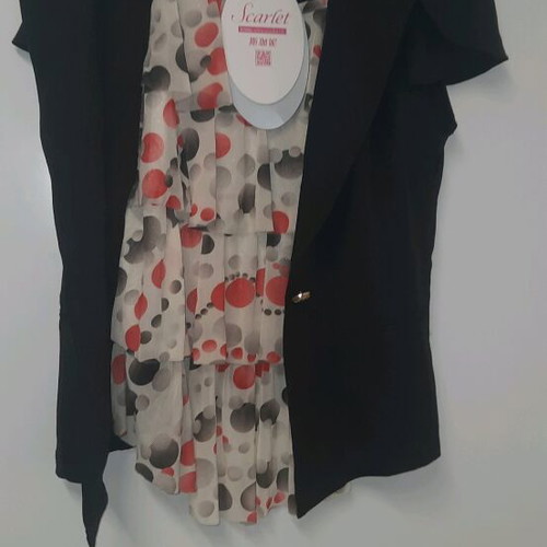 Blouse new, tank top style with upper part