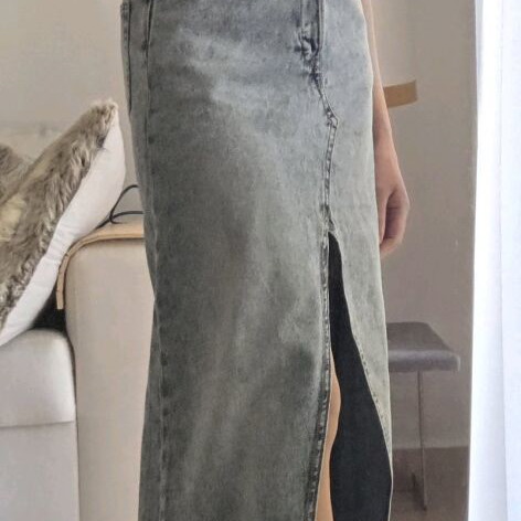 Weekday Scottsdale denim maxi dress like new, size S