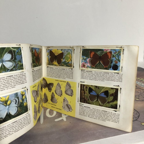 Brooke Bond Album and Cards used, complete British Butterflies set of 50