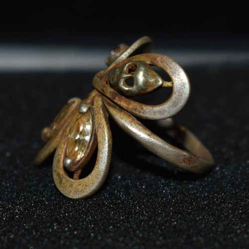 Rare silver ring 925 used, 1900-1950