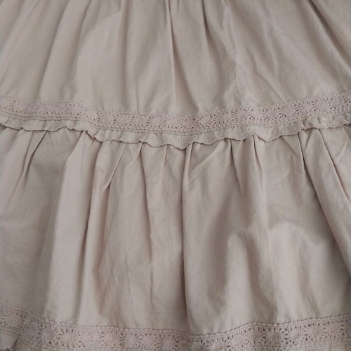 Okaidi skirt new, cotton, apple blossom color, size 10 years